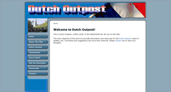Desktop Screenshot of dutchoutpost.us